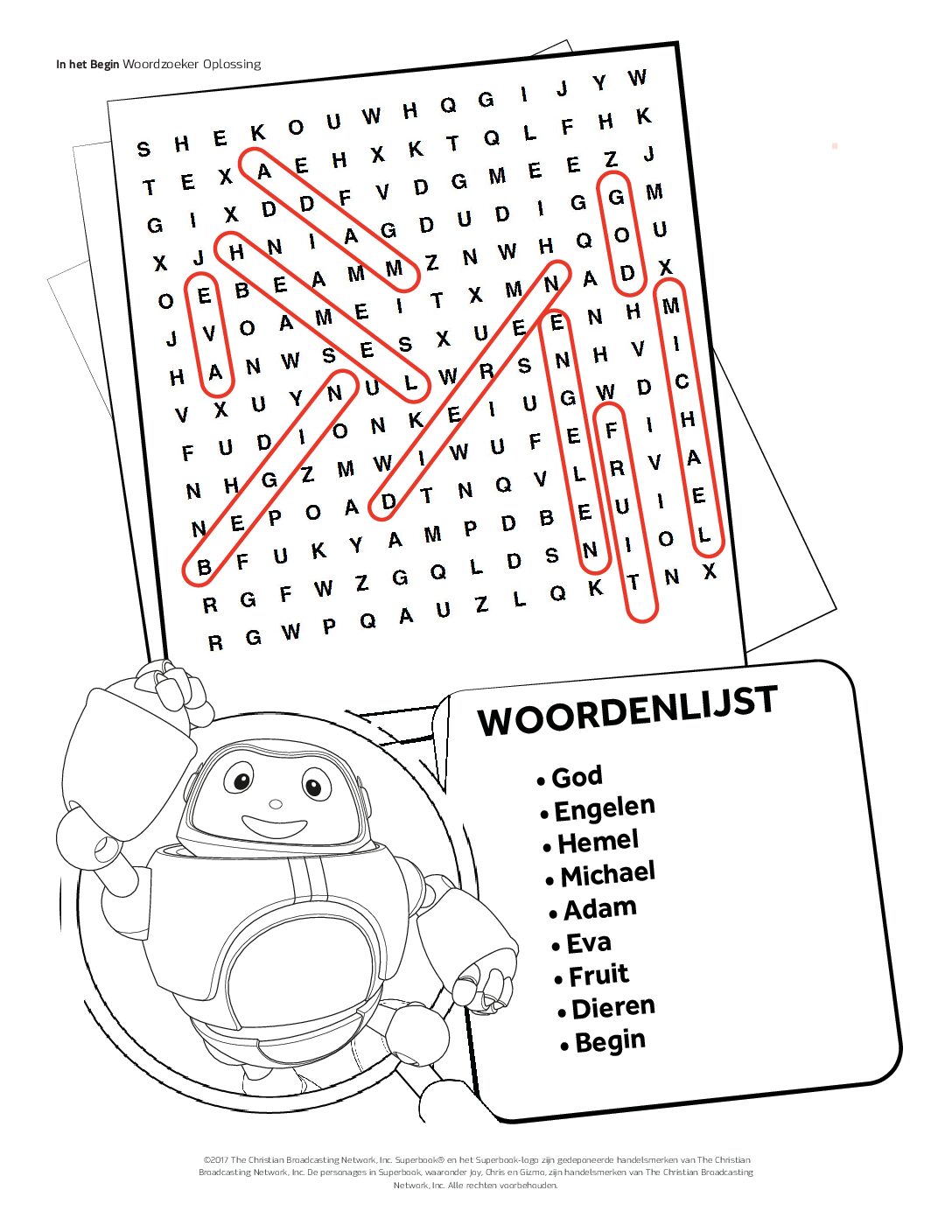 101 In het begin - Woordzoeker Oplossing 101 In het begin Woordzoeker Oplossing