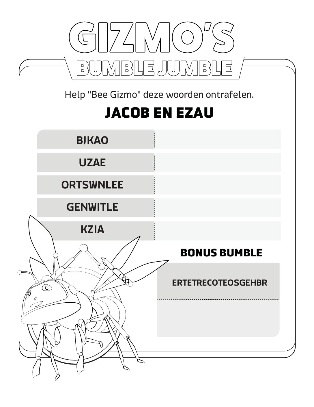 103 Jacob en Ezau - Bumble Jumble 103 Jacob en Ezau Bumble Jumble