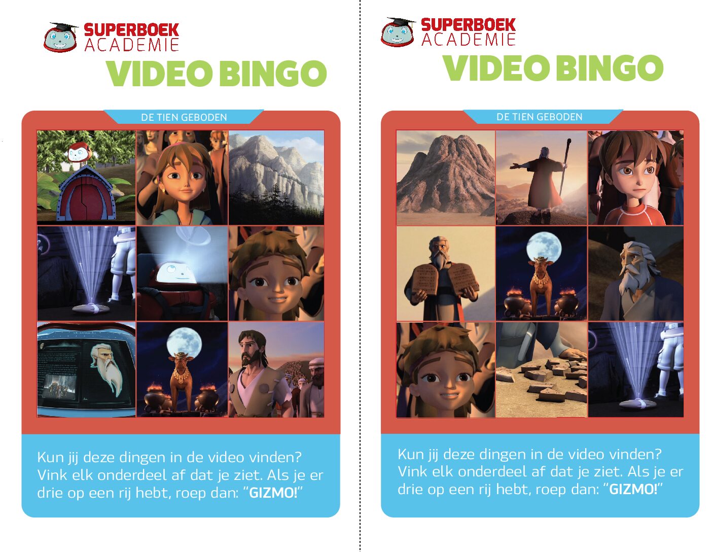 105 De tien geboden - Video Bingo 105 De tien geboden Video Bingo