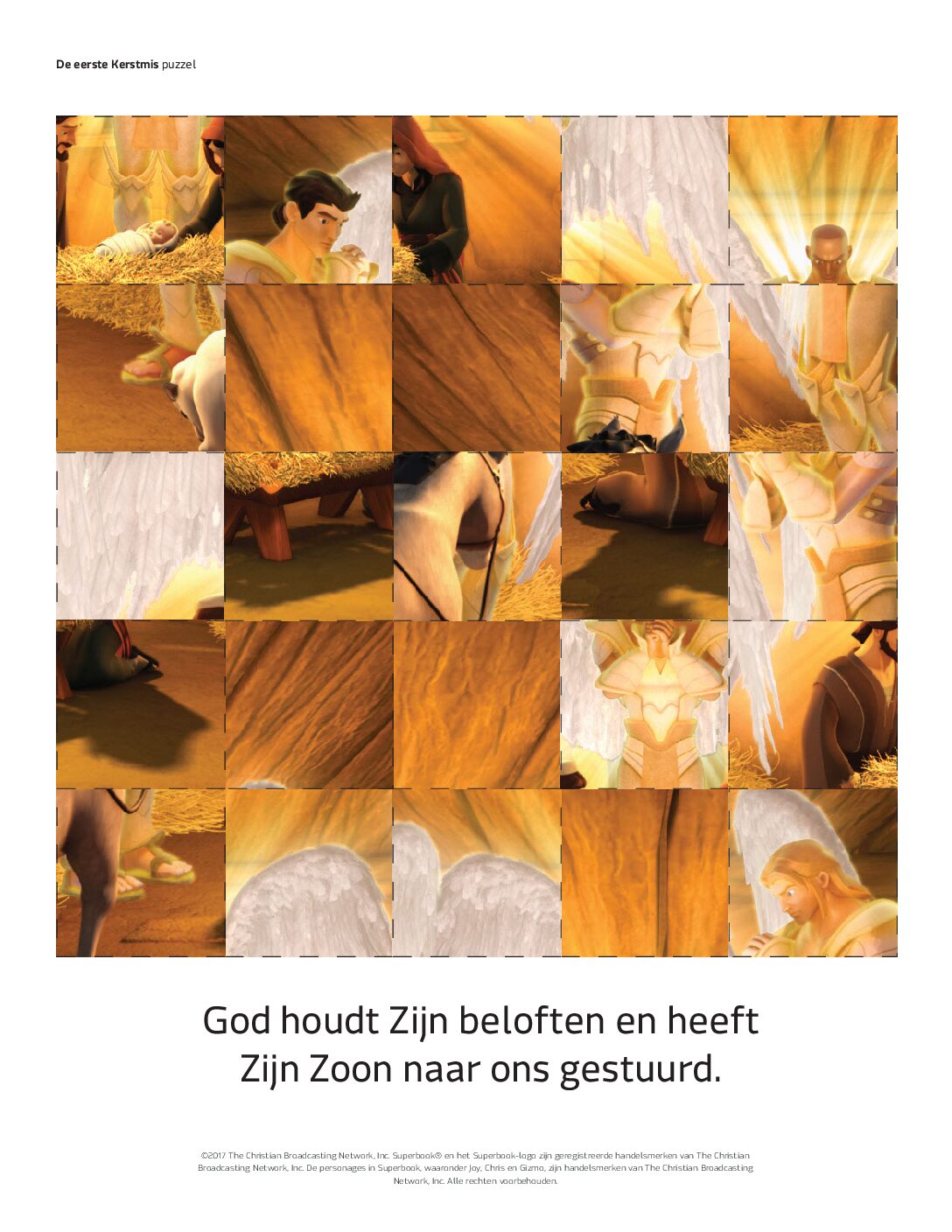 108 De eerste Kerstmis - Puzzel 108 De eerste Kerstmis Puzzel
