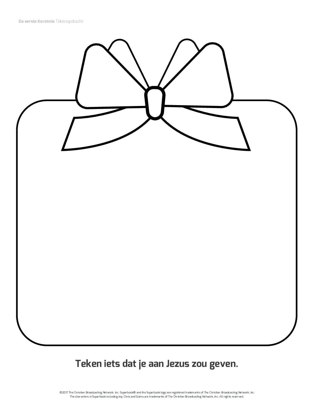 108 De eerste Kerstmis - Tekenopdracht 108 De eerste Kerstmis Tekenopdracht