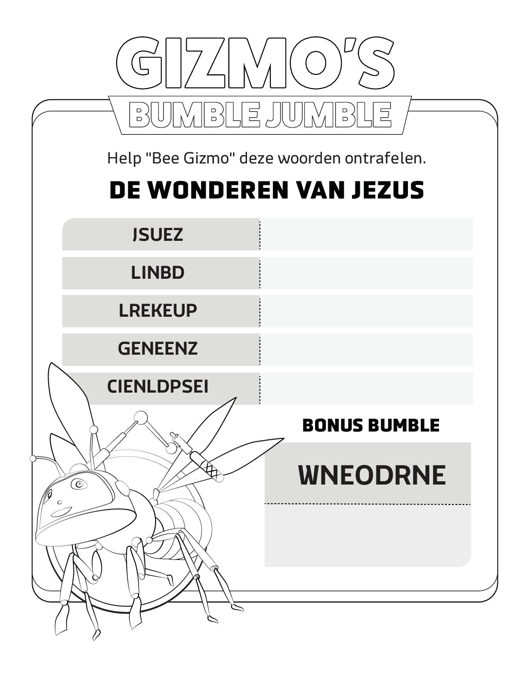 109 De wonderen van Jezus - Bumble Jumble 109 De wonderen van Jezus Bumble Jumble