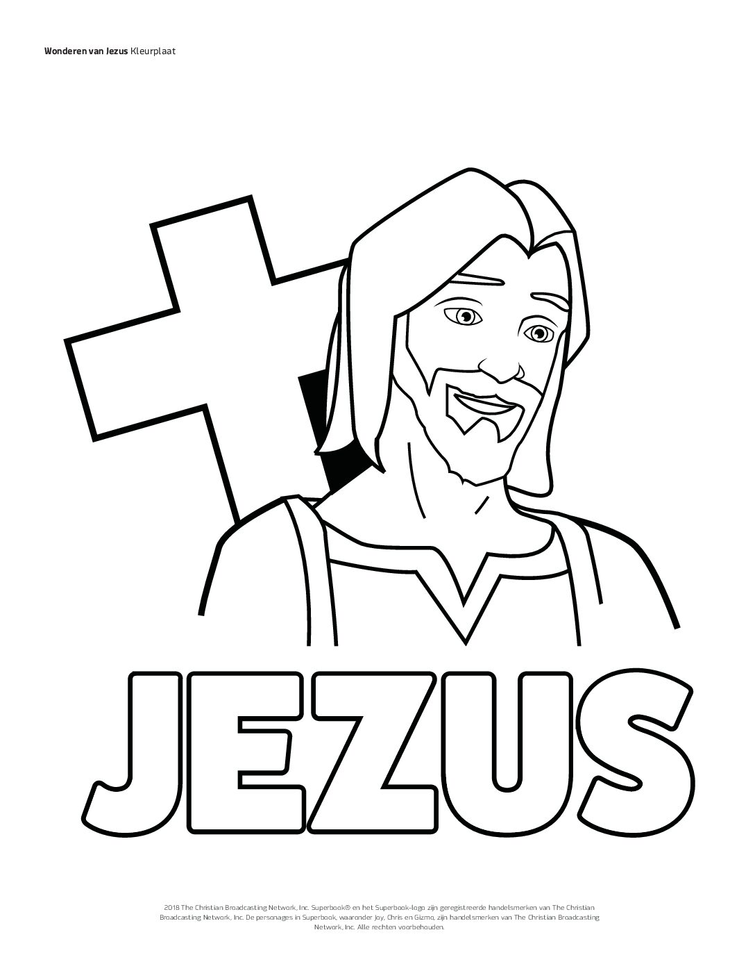 109 De wonderen van Jezus - Kleurplaat 109 De wonderen van Jezus Kleurplaat