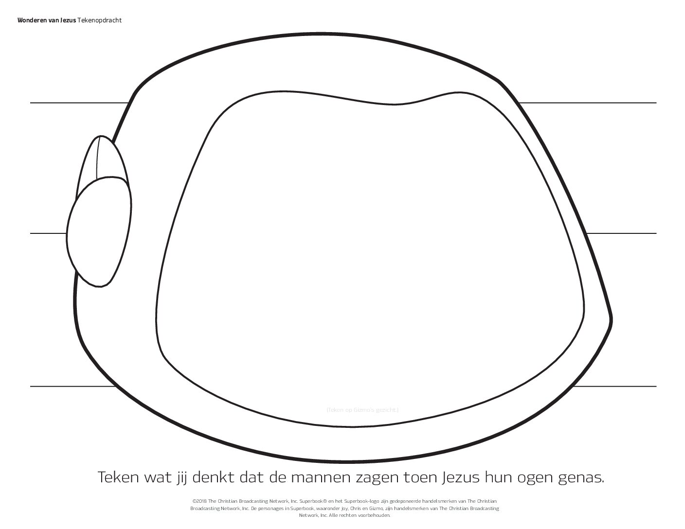 109 De wonderen van Jezus - Tekenopdracht 109 De wonderen van Jezus Tekenopdracht