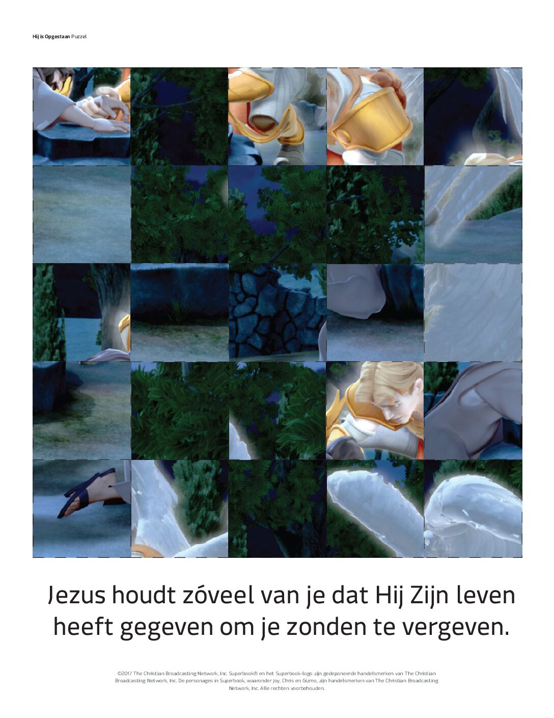 111 Hij is opgestaan! - Puzzel 111 Hij is opgestaan Puzzel