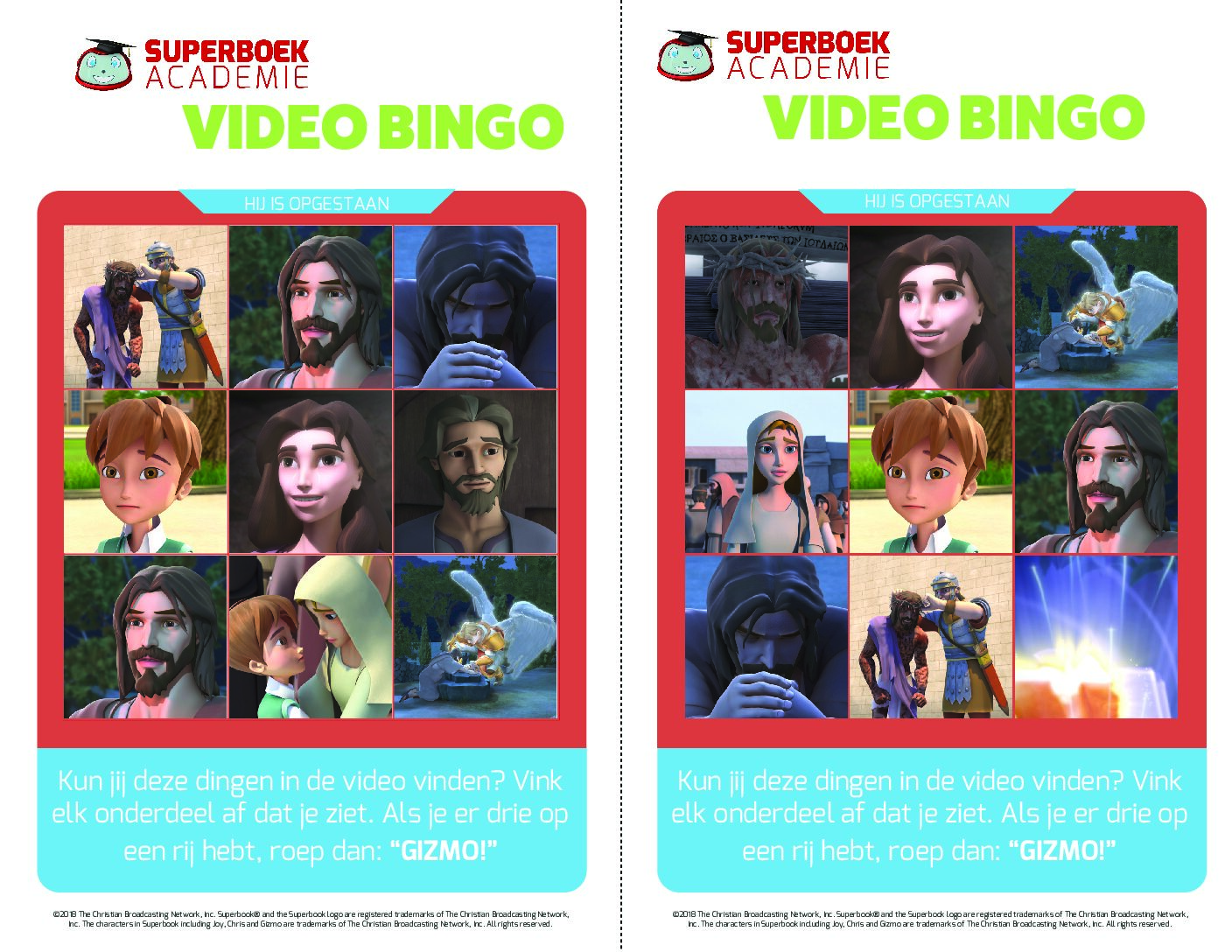 111 Hij is opgestaan! - Video Bingo 111 Hij is opgestaan Video Bingo