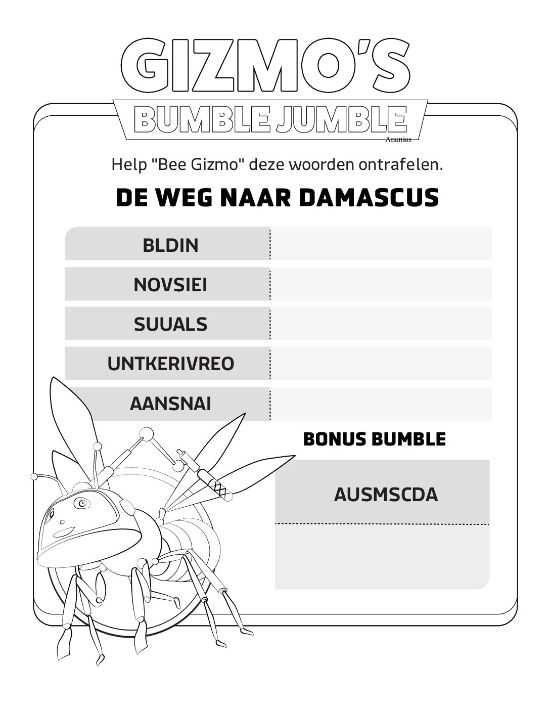 112 De weg naar Damascus - Bumble Jumble 112 De weg naar Damascus Bumble Jumble